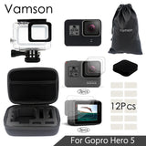Vamson for Gopro Hero 5 Accessories Kit Super Set Waterproof Housing case 3 way monopod for Go pro hero 5 Vamson VS09