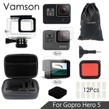 Vamson for Gopro Hero 5 Accessories Kit Super Set Waterproof Housing case 3 way monopod for Go pro hero 5 Vamson VS09