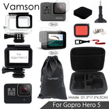 Vamson for Gopro Hero 5 Accessories Kit Super Set Waterproof Housing case 3 way monopod for Go pro hero 5 Vamson VS09