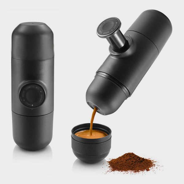 2017 NEW China Creative Black Best Double Handheld Percolators Hand Pressure mini espresso machine portable coffee maker