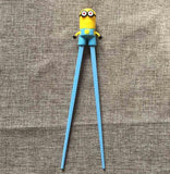 1 Pair Multi Color Cute Bear Panda Cat Minions Learning Training Chopsticks For Kids Children Chinese Chopstick Learner Gifts