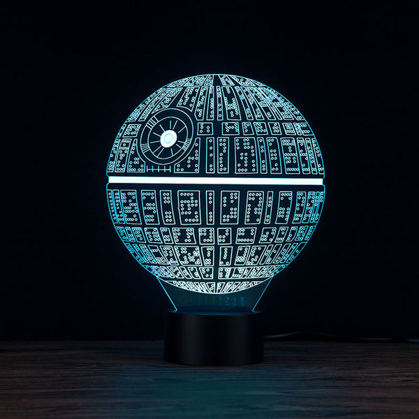 Star Wars Acrylic Table lamp 7 Colors Changing Desk Lamp 3D Lamp Novelty Led Night Light Millennium Falcon LED Light lampara Kid
