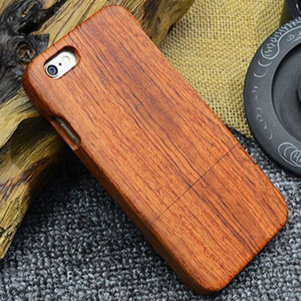 High Quality Fashion Natural Wooden Wood Bamboo Phone Back Protector Case For iPhone 5 5S SE 6 6S Plus Cellphone Cover XY1622