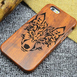 High Quality Fashion Natural Wooden Wood Bamboo Phone Back Protector Case For iPhone 5 5S SE 6 6S Plus Cellphone Cover XY1622