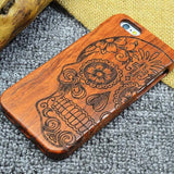 High Quality Fashion Natural Wooden Wood Bamboo Phone Back Protector Case For iPhone 5 5S SE 6 6S Plus Cellphone Cover XY1622