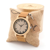 BOBO BIRD Mens Natural Wood Bamboo Watches Womens Vintage Wooden Watch With Genuine Leather Band