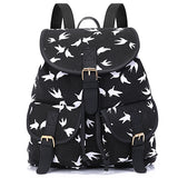 Sansarya New 2017 School Bag Bohemian Vintage Women Backpack Drawstring Printing Canvas Bagpack Sac a Dos Femme Rucksack Female