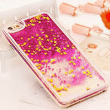 LOVECOM Hot Transparent Phone Case Glitter Stars Dynamic Liquid Quicksand Hard Back Cover For iPhone 4 4S 5 5C SE 5S 6 6S 7 Plus