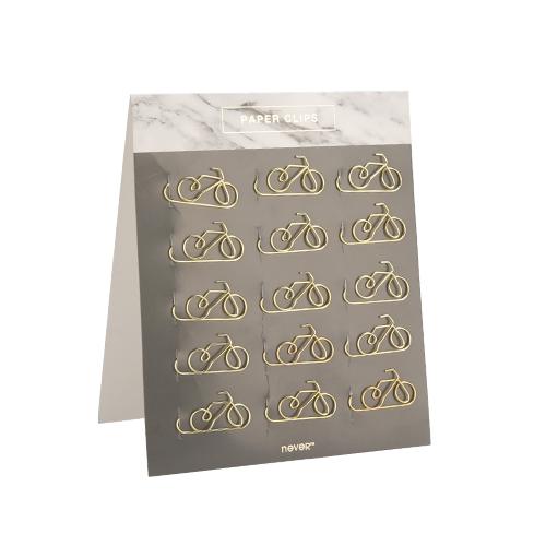 Never Marble Series Paper Clips Gold Metal Clips cute Shaped Office Accessories Kawaii Stationery Documents And Money Clip