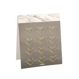 Never Marble Series Paper Clips Gold Metal Clips cute Shaped Office Accessories Kawaii Stationery Documents And Money Clip