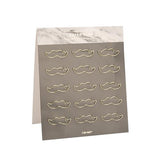 Never Marble Series Paper Clips Gold Metal Clips cute Shaped Office Accessories Kawaii Stationery Documents And Money Clip