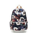 TTOU Printing Backpack Flowers Canvas Backpack Student School Bag Graffiti Backpack for Teenage Girls Fashion Travel Bags