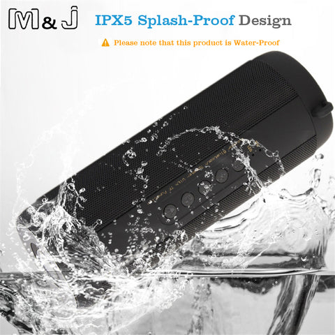 M&J Wireless Best Bluetooth Speaker Waterproof Portable Outdoor Mini Column Box Loudspeaker Speaker Design for iPhone Xiaomi