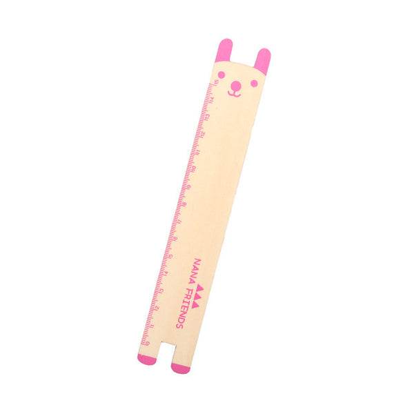 4PCS 15cm Kawaii Cartoon Animal Wood Ruler Measuring Drafting Straight Rulers Tool Promotional Gift Stationery