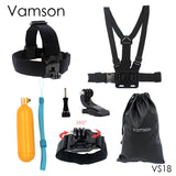 Vamson Chest Strap Floaty Bobber Monopod Head Belt Mount For Gopro Hero 5 4 3 For SJCAM for Xiaomi  Camera Accessories VS18