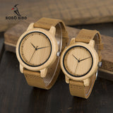 BOBO BIRD WA15L19 Women Watches Bamboo Wooden Watch Real Leather Band Quartz Watch As Gift For Ladies Accept OEM Relogio