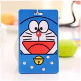 Super Cute Cartoon Car Animals Silicone Card Cover Bus Bank Id Card Case Holder with Rope 5018