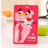Super Cute Cartoon Car Animals Silicone Card Cover Bus Bank Id Card Case Holder with Rope 5018