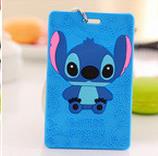Super Cute Cartoon Car Animals Silicone Card Cover Bus Bank Id Card Case Holder with Rope 5018