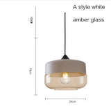 Industrial Glass Globe Shade Pendant Light Factory Fixture Modern Kitchen Opening Hanging Lamp for Living Dining Room Bar