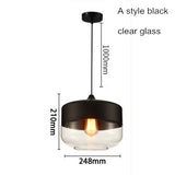 Industrial Glass Globe Shade Pendant Light Factory Fixture Modern Kitchen Opening Hanging Lamp for Living Dining Room Bar
