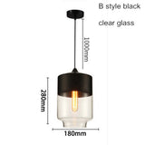 Industrial Glass Globe Shade Pendant Light Factory Fixture Modern Kitchen Opening Hanging Lamp for Living Dining Room Bar