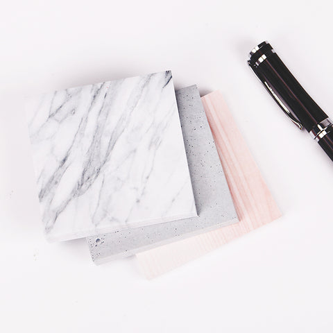 1PC(75 sheets)The Color of Marble Notepad Self Adhesive Memo Pad Sticky Notes Post It Bookmark School Office Supply