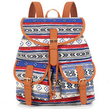 Sansarya New 2017 School Bag Bohemian Vintage Women Backpack Drawstring Printing Canvas Bagpack Sac a Dos Femme Rucksack Female