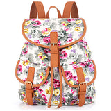Sansarya New 2017 School Bag Bohemian Vintage Women Backpack Drawstring Printing Canvas Bagpack Sac a Dos Femme Rucksack Female