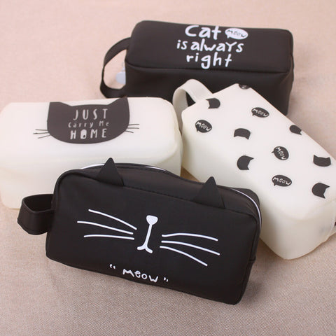 pencil case cat estuches school girl Kawaii Silica gel school pencilcase estuche estojo escolar papeleria trousse scolaire stylo