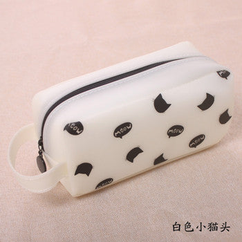 pencil case cat estuches school girl Kawaii Silica gel school pencilcase estuche estojo escolar papeleria trousse scolaire stylo