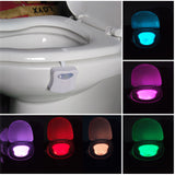 TIKITAKA Sensor Toilet Light LED Lamp Human Motion Activated PIR 8 Colours Automatic RGB Night lighting Toilet Night Light Lamp