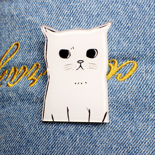 2017 New Acrylic Brooches Pins Figure Simpson Fruit cartoon jewelry cute dog cat Broche shirt enamel pin