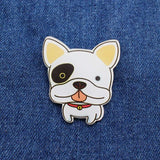 2017 New Acrylic Brooches Pins Figure Simpson Fruit cartoon jewelry cute dog cat Broche shirt enamel pin