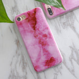 SoCouple For iphone 5s 5 SE 6 6s 6/7plus Flower Granite Scrub Marble Stone image Painted Silicone Phone Case For iphone 7 case