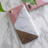 SoCouple For iphone 5s 5 SE 6 6s 6/7plus Flower Granite Scrub Marble Stone image Painted Silicone Phone Case For iphone 7 case