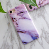 SoCouple For iphone 5s 5 SE 6 6s 6/7plus Flower Granite Scrub Marble Stone image Painted Silicone Phone Case For iphone 7 case