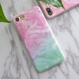 SoCouple For iphone 5s 5 SE 6 6s 6/7plus Flower Granite Scrub Marble Stone image Painted Silicone Phone Case For iphone 7 case