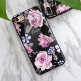 SoCouple For iphone 5s 5 SE 6 6s 6/7plus Flower Granite Scrub Marble Stone image Painted Silicone Phone Case For iphone 7 case