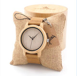 BOBO BIRD Mens Natural Wood Bamboo Watches Womens Vintage Wooden Watch With Genuine Leather Band