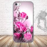 For Iphone 5 SE Case silicone soft Ultra Thin Cover For iphone 5s luxury 3D Flower Shell For iPhone 5 Phone Case Soft TPU Covers