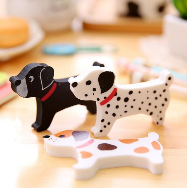 1pcs/lot Kawaii Little Dog design color Eraser funny students'gift office school Stationery supplies Wholesale