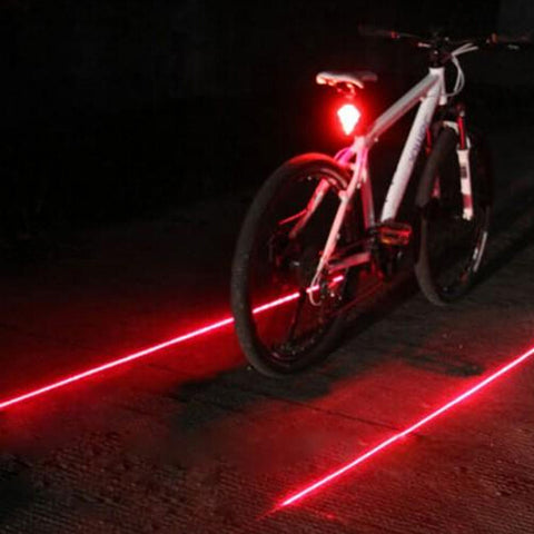 5 LED Light 2 Lasers Night Mountain Bike Tail Light MTB Safety Warning Bicycle Rear Light Lamp Bycicle Light Bike Accessories