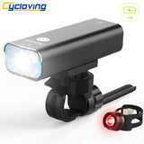 Cycloving C168 bicycle light Bike Led light 5 modes Wide floodlight 85Degree rechargeable work waterproof Cycling Accessories