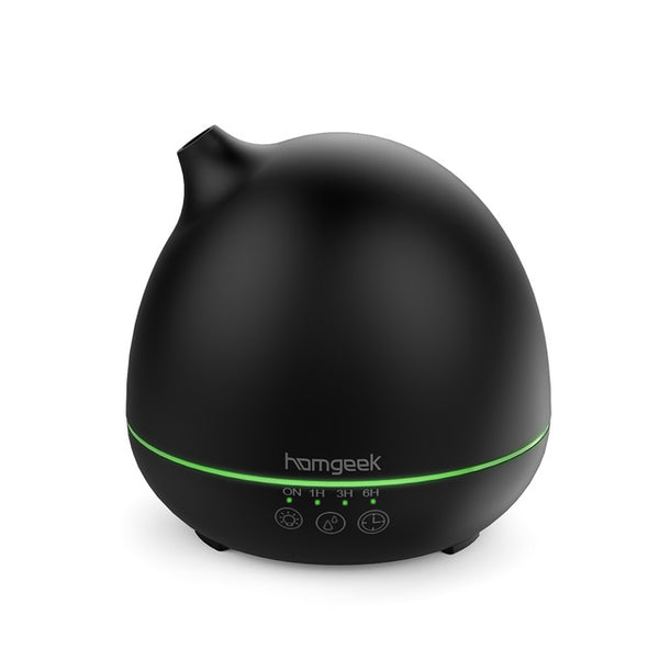 Homgeek 400ml Aroma Essential Oil Diffuser Air Humidifier Aroma Diffuse 7-Color LED Lights Adjustable Mist Maker for Office Home