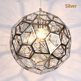 Modern Stainless Steel Pendant lights Jewel Ball E27 Hang lamp For Living Room Study Bedroom/bar