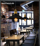 Rope chandelier Dia 22 26 30 36cm kupfer E27 basis schwarz licht 90-220 V edison-birne kaffee bar beleuchtung vintage lampen