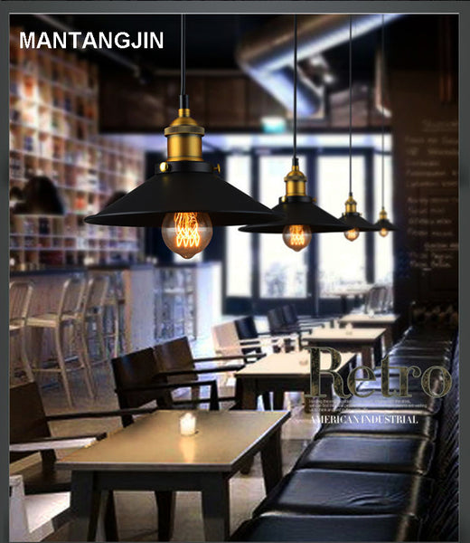 Rope chandelier Dia 22 26 30 36cm kupfer E27 basis schwarz licht 90-220 V edison-birne kaffee bar beleuchtung vintage lampen