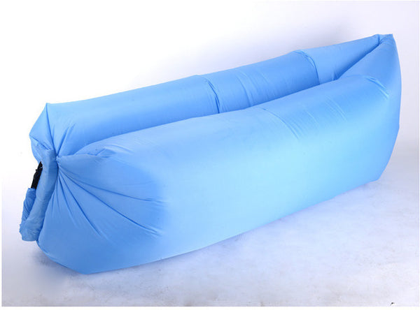 Lazy Inflatable Sofa Camping Outdoor Air Sleep Sofa Banana Shape Beach Lay Bag Couch Portable Furniture Big Living Room Bed Sofa