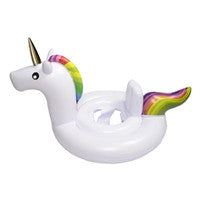 Dupplies Inflotable Sofa Summer Swimming Pool Unicorn Cartoon Baby Floating Row Rainbow Horse Kids Swim Ring